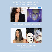 Full Coverage 7 Color Wireless LED Mask - GloSculpt Skin