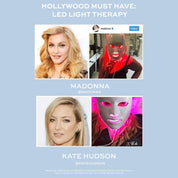 Full Coverage 7 Color Wireless LED Mask - GloSculpt Skin