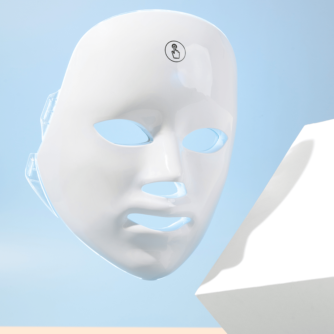 Full Coverage 7 Color Wireless LED Mask - GloSculpt Skin