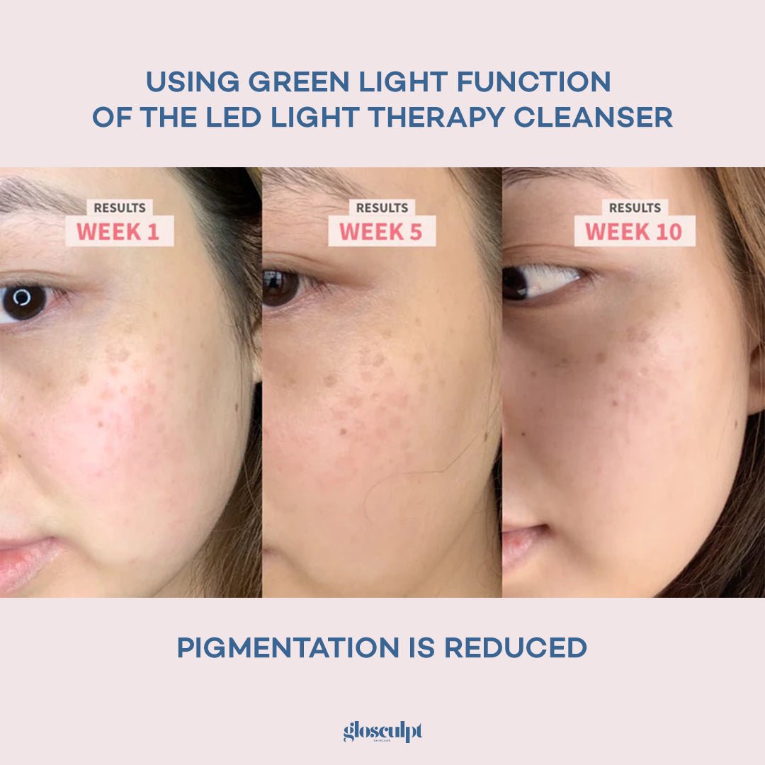 Glo Cleansing Brush With LED Light Therapy - GloSculpt Skin
