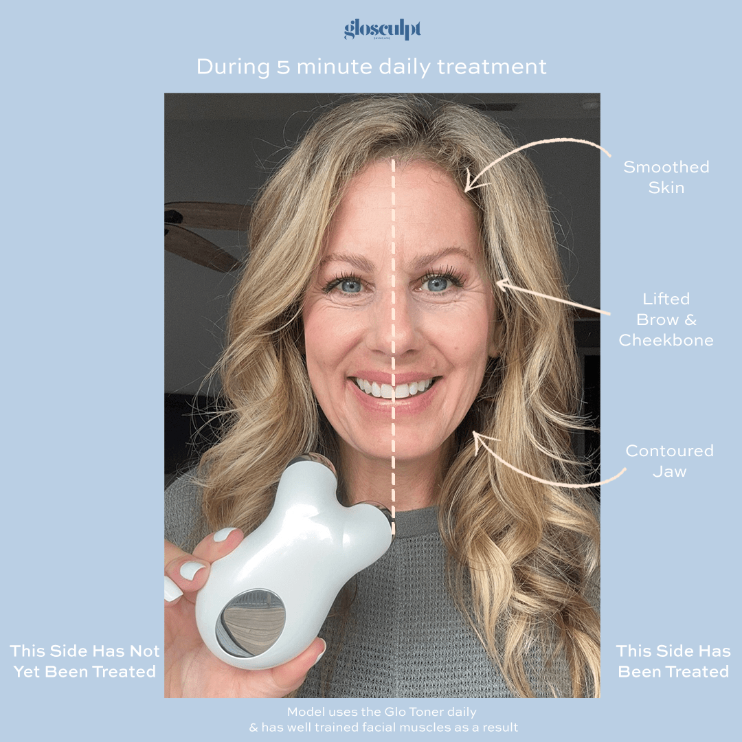 Glo Toner Device with LED Light Therapy - GloSculpt Skin