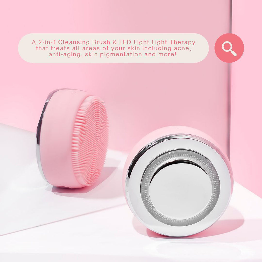 Glo Cleansing Brush With LED Light Therapy